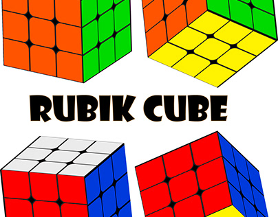 Illustration Designing Rubik Cubes