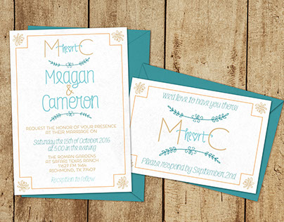 Meagan and Cameron's Wedding Invitations