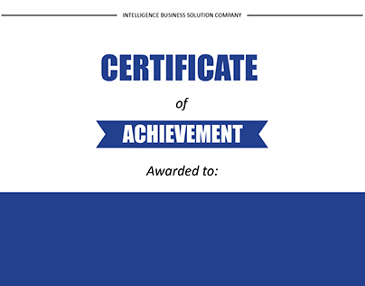 IBSV - Certificate template