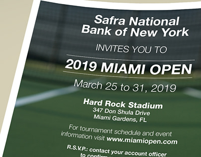 2019 Miami Open invite