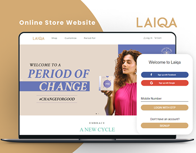 Laiqa Online Store Website