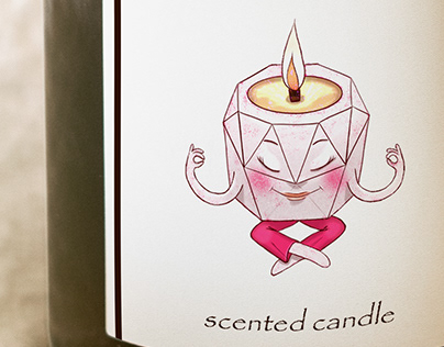 Iskra - brand character design for a candle shop