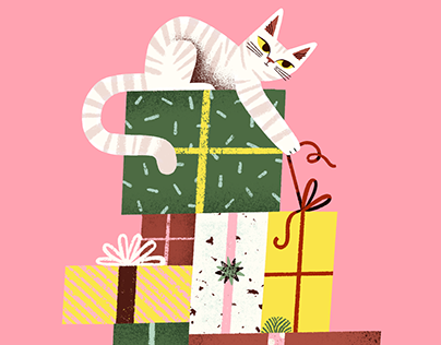 Cat and Presents