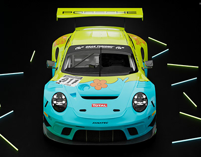 Project thumbnail - Porsche 911 GT3 R - The Mystery Machine Livery