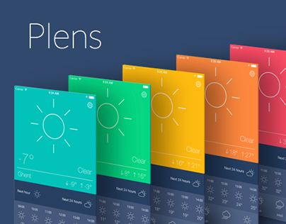 Plens - Colourful & intuitive weather app
