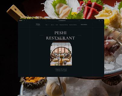 PESHI restaurant | ui ux design