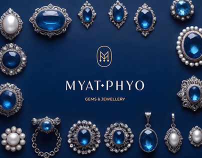 Logo & Brand Identity for MYAT PHYO Gems & Jewellery