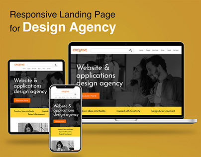 Responsive Landing Page for Design Agency