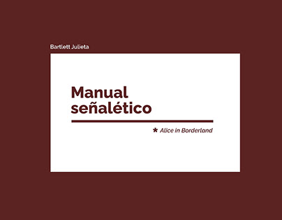 Manual de Señalética / Alice in Borderland