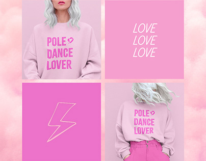 Pole Dance Lover Design on a Sweatshirt