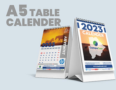 A5 Table Calender for a Tech Store | Botswana