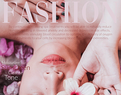 Fashion magazine cover
