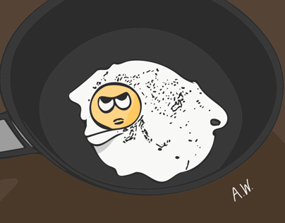 The Angry Egg in the Skillet