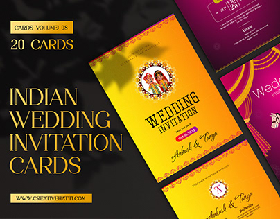 Indian Wedding Invitation Cards Vol.8