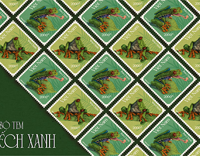 Postage stamp - Tem Ếch Xanh