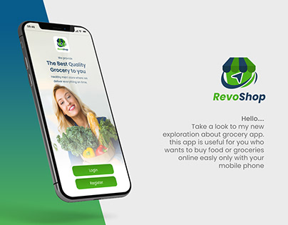 RevoShop Online Grocery Shop App Design