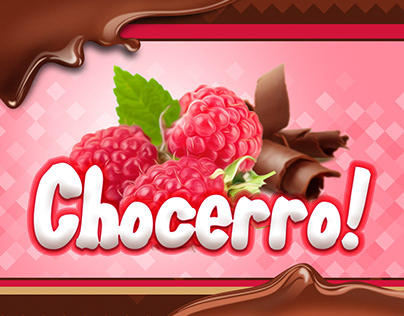 Chocolate with raspberries