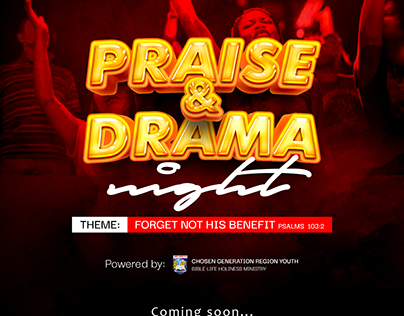 Church Flyer Design For Youth Ministry Praise Concert