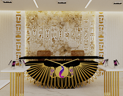 ancient egyption inspired etisalat branch