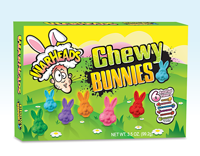 WARHEADS Chewy Bunnies Easter concept