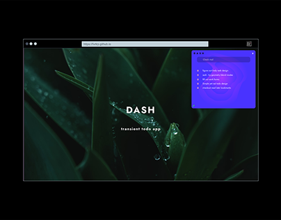 DASH - transient todo app