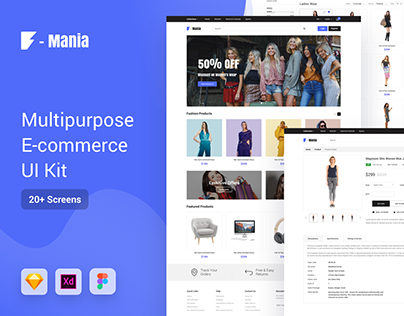 F-Mania E-commerce UI Kit