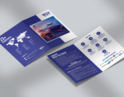 Minimal Bi-Fold Sales Brochure MGH logistics