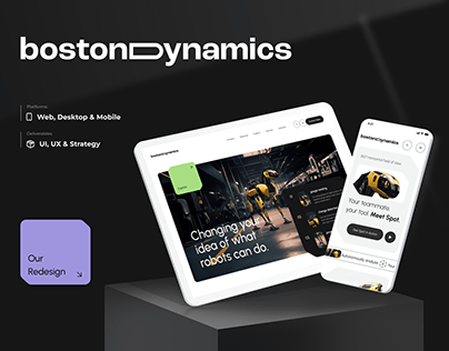 Boston Dynamics - Branding & Website Redesign
