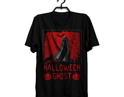 Happy Halloween Ghost T-shirt Design