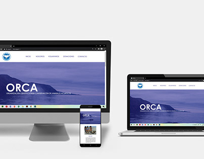 ORCA MAMIFEROS MARINOS - Diseño de web