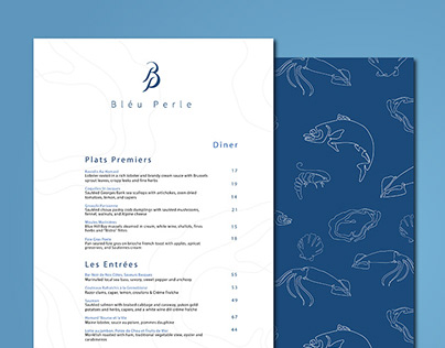 Bleu Perle: Restaurant Identity