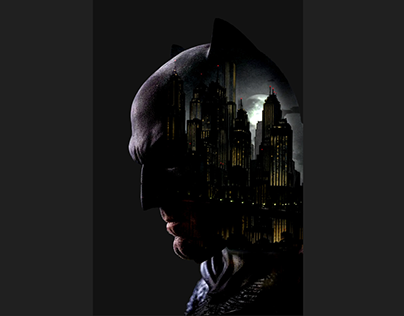 Batman Double Exposure Photoshop