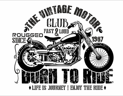 Typography Biker collection