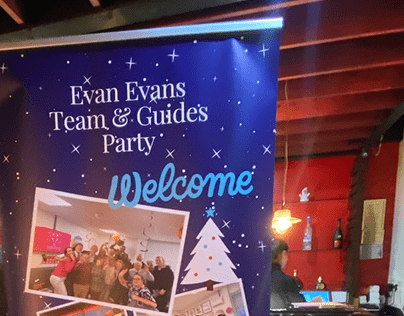 Rollup banner for a Christmas Party