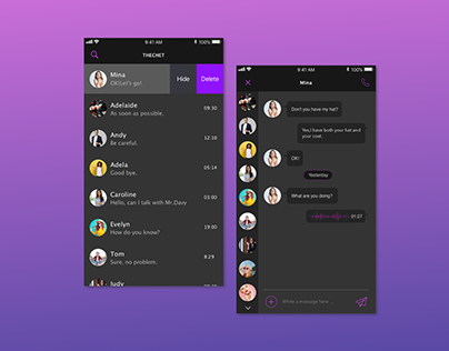 Daily ui #013 Direct Messaging