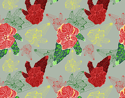 Pattern Design - Flowers from Ubatuba - SP/ Brazil