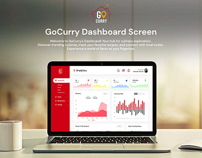 Dashboard Screen - GoCurry (Food App)