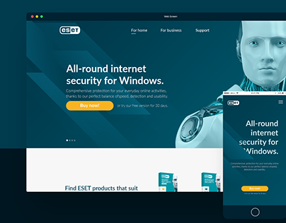 ESET Website design