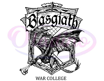 Retro Basgiath War College SVG Fourth Wing Xaden