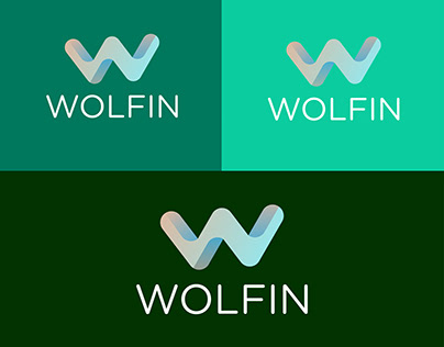 W letter logo ( wolfin )