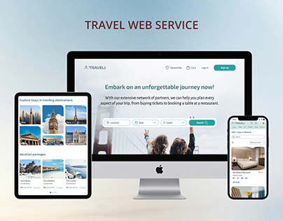 TRAVELI | Travel Web Service | UI/UX Design