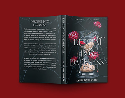 Descent Into Darkness | Dark Fantasy book cover design
