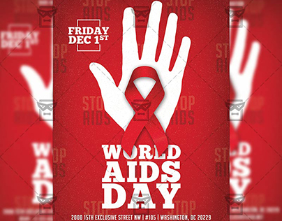 World Aids Day - Community A5 Flyer Template