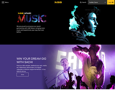 ASB Music web & mobile campaign