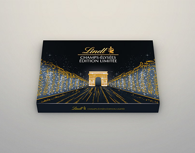Lindt Champs-Élysées Chocolate Package Design
