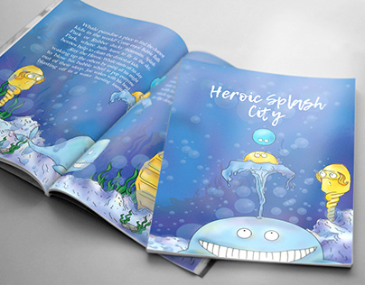Heroic Splash City. Children's book design