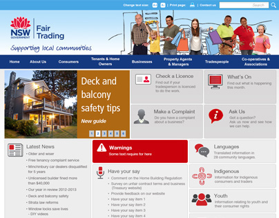 NSW Fair Trading Web