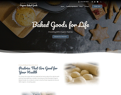 Baked Goods for Life - Web Design