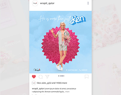 Wrap it | Social Media Design (Barbie-themed)