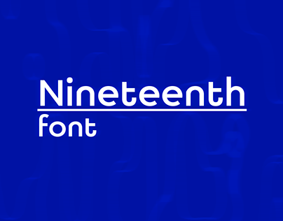 Nineteenth | font